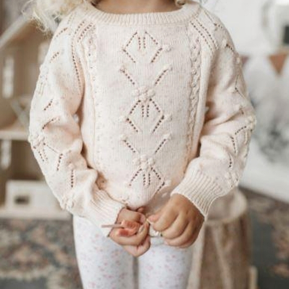 【oan】Jamie Vintage Damage Knit Rare Aran Harvest Wheatsheaf Sweater Pattern Sunday Times 34